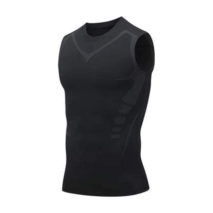 FlexiComfort Compression Tank Top: Quick Dry Sportswear for Fitness & Bodybuilding