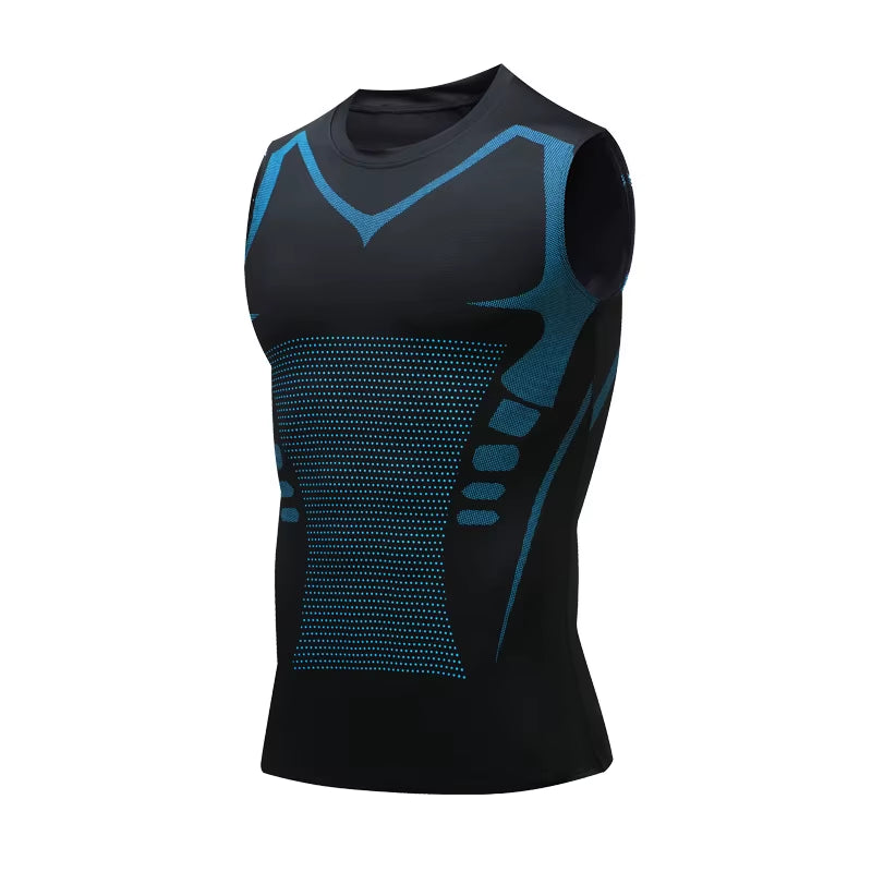 FlexiComfort Compression Tank Top: Quick Dry Sportswear for Fitness & Bodybuilding