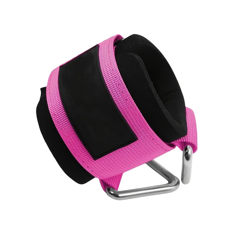 The IronLine Wrist Cuffs: Cable machine attachment for effective arm strength training.