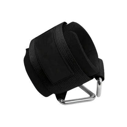 The IronLine Wrist Cuffs: Cable machine attachment for effective arm strength training.