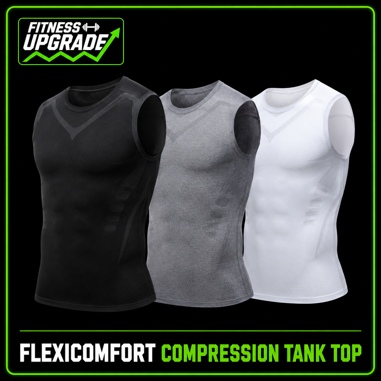 FlexiComfort Compression Tank Top: Quick Dry Sportswear for Fitness & Bodybuilding