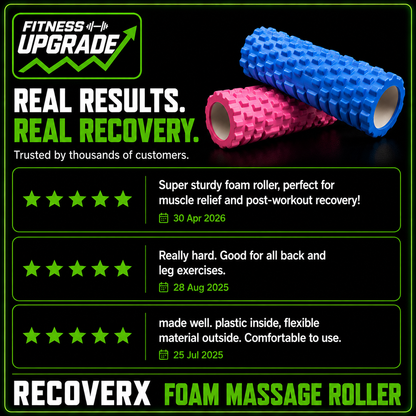 RecoverX Foam Massage Roller: Effectively reduce muscle tension, fatigue and injury
