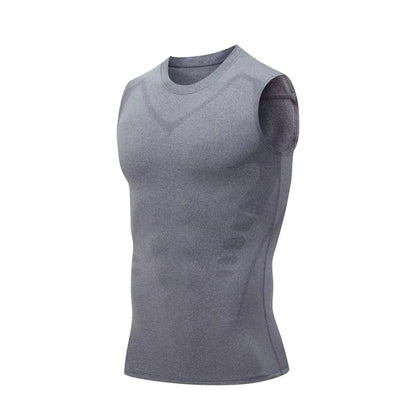 FlexiComfort Compression Tank Top: Quick Dry Sportswear for Fitness & Bodybuilding