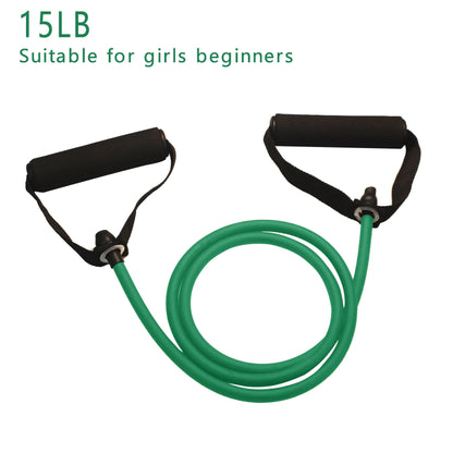 The IronLine Resistance Bands with handles: Multi-use home for endless home workouts.